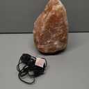 POHS 1012 Inch Tall, 1115 lbs Extra Large Himalayan Pink Salt Lamp | 100% Authentic Natural Hand-Carved Crystal Rock Salt Lamp with Wooden Base, Dimmable Cord & Bulb Replacement Included