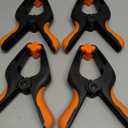 HORUSDY 4-Pack Spring Clamps Heavy Duty, 7-inch Large Plastic Clamps for Crafts with 3.7 Inch Jaw Opening for DIY, Gluing, Clamping and Securing
