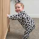 UNIFACO Baby Girls Boys Footed Pajamas One-Piece Sleeper Snug Fit Sleep and Play Zip Front Footie Romper 0-12 Month