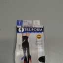 Truform Women's Compression Stockings, 20-30 mmHg, Thigh High Length, Closed Toe, Opaque, Black, Medium (Medium (1 Pair))