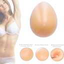 Silicone Breast Form Mastectomy Prosthesis Crossdress Transvestite Bra Enhancer Insert One Piece A B C D Cup, 400g(C Cup)