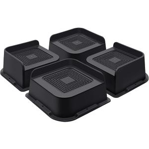 ANNKUT Bed Risers 2 Inch Heavy Duty, Furniture Risers for Bed Desk Table Sofa Couch,Oversized Bed Lifts Risers,Support up to 5000 Lbs(4 Pack Black)