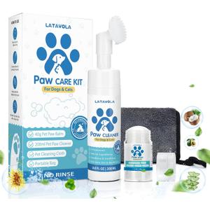 Dog Paw Cleaner Care Kit - Paw Cleaner for Dogs & Cats Small Large Medium Breed (1 pack cleaner and 1 pack balm)