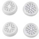 4Pcs White DIY Silicone Mold for Resin Art Crafts, Grinder High Toughness Silicone Resin Casting Grinding Mold Sculpture Supplies