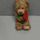 12'' Stuffed Teddy Bear Dolls with Rose, Soft Plush Animal Toys for Her/Girlfriend Lover Mom Kids Gifts Home Decor (Brown)