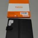 TUCCH Detachable Wallet Case for Galaxy S26 Ultra 6.9", Wireless Charging RFID Blocking 4 Card Holders Wrist Strap, Kickstand Magnetic PU Leather Protective Flip Cover for Galaxy S26 Ultra 2026, Black