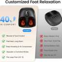 Shiatsu Foot Massager Machine with Heat, Upgraded Deep Kneading Feet Massager for Deliver Pain Relief, Plantar Fasciitis, Neuropathy, Gifts for Women/Mom & Dad, Fathers & Mothers Day, Fits up to 13
