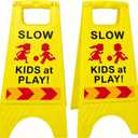 Children at Play Safety Signs for Street Slow kids Playing Sign, Medium