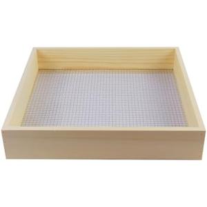 ZFYOUNG Soil Sifter for Garden,Wooden sifter for gardening，Multi-Purpose Soil Screen Wood Dirt Sifter Hand Held Cedar Garden Sifter for Compost,Plant flowers Sifter for Compost, Dirt and Potting Soil.