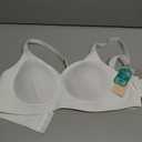 As Fairy Bras for Women Wireless Jelly No Underwire Full Coverage Seamless Supportive Comfortable Bralettes with Airhole(Pure White 34B)