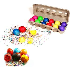 12 Confetti Eggs Cascarones