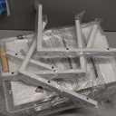 PXRACK Under Sink Organizer, Adjustable Height, 2-Pack 2 Tier Pull Out Under Cabinet Organizer, Slide Out Thickened Metal Under Sink Storage for Kitchen Bathroom Laundry Pantry Cabinet, L, White