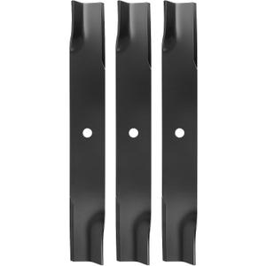 601124 Mower Blades Compatible with Hustler 54" Deck, 797696 High Lift Blades for Hustler Raptor SD, Fastrak, Super Z Series Lawn Mower, Replace for 92-208 601012 797712 (3 Pack)
