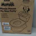 Bright Starts Disney Junior Minnie Mouse My Size Potty Training Toilet, Toddler Potty Chair with Flushing & Cheering Sounds, Removable Seat with Splash Guard & Handles, Ages 18+ Months, Up to 50 lbs