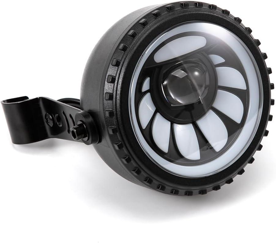 Universal Motorcycle Headlight, 5.75 Halogen Head Lamp with Lampshade Cover Retro for Cafe Racer Bobber Chopper CG125 GN125