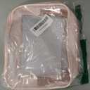 PACKISM TSA Approved Toiletry Bag - Clear Makeup Bag Waterproof Quart Size Bag, Travel Makeup Cosmetic Bag for Women, Carry on Airport Airline Compliant Bag, 3 Pack (Medium Set (Standard), Beauty Nude Pink 3 Pack)