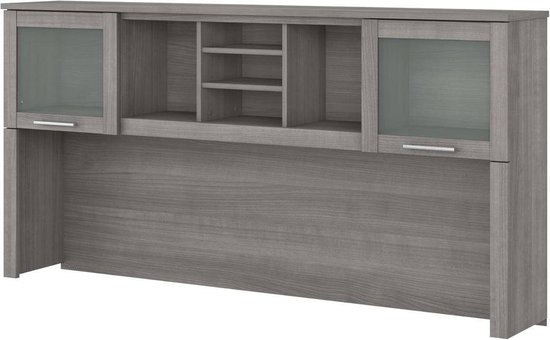 Bush Home Somerset 72W Desk Hutch in Platinum Gray