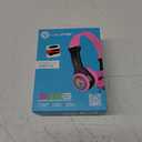 JLab JBuddies Folding Kids Wired Headphones, Toddler Headphones, Noise Isolation, Kids Safe |Volume Limiting Headphones, Headphones for Children Black/Pink