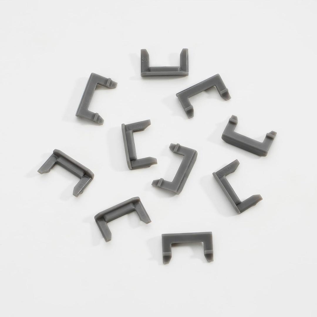 Furniware 10 Pack Cabinet Door Angle Restriction, 86 Degree Angle Restriction Hinge Clip for Soft Close Cabinet Hinges, Hinge Opening Angle Restrictor Clip, Nylon