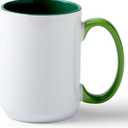 Cricut Beveled Blank-15 oz/425 ml (1 ct) 15 OZ BEV Ceramic Mug Blank Forest (1)