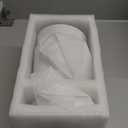 BUYMAX Plant Pots Indoor 6 inch Ceramic Flower Pot with Drainage Hole and Ceramic Tray - Gardening Home Desktop Office Windowsill Decoration Gift, Set of 2(White)