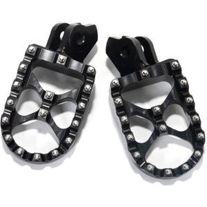 TOFR Sur ron Foot Pegs for Sur-Ron Light Bee X Foot Pedals for Talaria Sting/XXX / 79Bike Falcon M/E Ride Pro-SS/for Segway X160 X260 (Black)