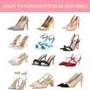 2 x SOPROM Weight Shifting Insoles for High Heels, Transparency Gel Inserts Comfort Pads for Women Foot Pain Relief(Size: Small for US 6-7.5 Women Shoes)