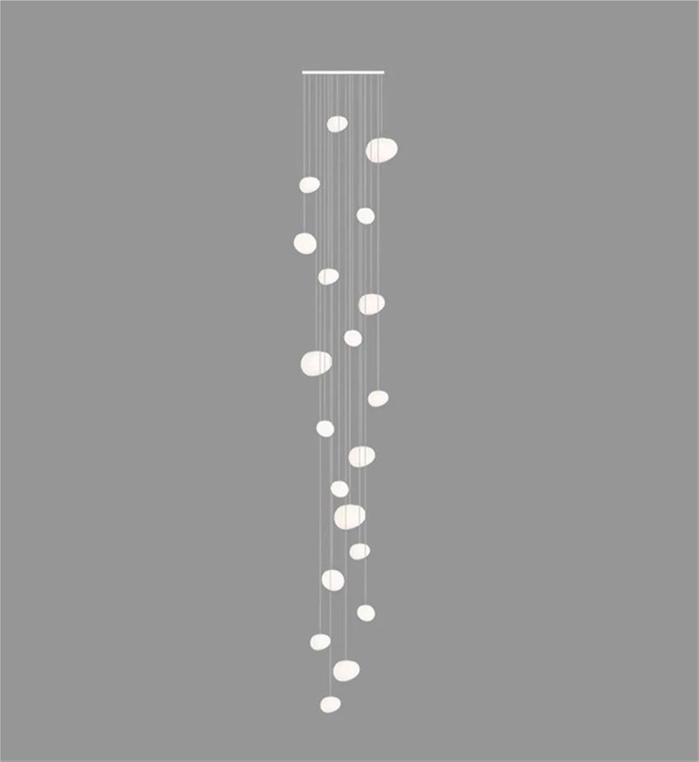 ykolupty 10-Light LED Staircase Chandelier Crystal Ceiling Lights Large Chandeliers for High Ceilings, Entryway Modern Lighting Fixture Villas and Stairs ykolupty 10-Light LED Staircase Chandelier Crystal Ceiling Lights Large Chandeliers for High Ceilings, Entryway Modern Lighting Fixture Villas and Stairs