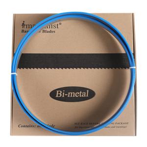 Imachinist S11912341014 M42 119-1/2" X 3/4" X 10/14tpi Bi-Metal Metal Cutting Band Saw Blades Variable Teeth