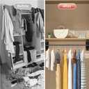 Closet Rod Brackets Heavy Duty Support 400 lbs WYGWP 10 inch Wall Mounted Closet Shelf Brackets with Rod Holder for Home and Closet Decor (4pack Black)