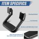 Auto Dynasty Universal Side Step for Pickups & Trucks, Aluminum, Black Coated, Set of 2