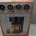 Homecraft 3-Quart Iced Coffee and Tea Maker with Filter Basket, Flavor Enhancer, Adjustable Brew Strength, Black