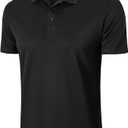Men’s 1/3 Pack Polo Shirt Moisture Wicking Dry Fit Performance Athletic Short Sleeve Golf Shirt, XXL