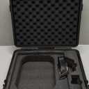 Starlink Mini Case- IP67 Waterproof Starlink Mini Hard Case with Portable Strap- Precision Cut Foam for Starlink Satellite Dish and Accessories- Storage Bag for Travel Outdoor Camping Hiking (Black)