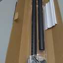 Vailge Room Divider Tension Curtain Rod, Shower / Windows Curtain Rods, 43-83 Inch,No Drilling,Adjustable Bathroom Stall Tension Pole-Black