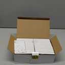 CML Screwless Wall Plates, 40 Pack Decorator Light Switch Covers, 1-Gang Decor Outlet Switch Plate, Standard Size 2.91”x4.68”, Impact Resistant, White