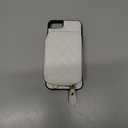 Bocasal Crossbody Wallet Case for iPhone SE 2022/SE 2020/8/7, RFID Blocking PU Leather Zipper Handbag Purse Flip Cover, Kickstand Folio Case with Card Slots Holder Wrist Strap Lanyard 4.7 Inch (White