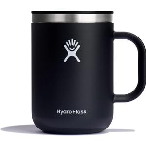 Hydro Flask Coffee Mug  Insulated Stainless Steel, Non Spill, Leak Resistant Travel Mug 24 Oz Black