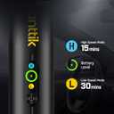 Fanttik Slim V10 APEX Cordless Car Vacuum, 4-in-1 Portable Mini Handheld Vac, 19kPa Suction Power, Upgraded Smart Digital Display, 2 Suction Modes for Small Jobs, Car, Office Desk, Keyboards (Black)