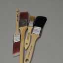 Allgala Paint Brushes 4-PK 1"+1.5"+2 Set for All Surface with Premium Wood Handle and Durable Filament Bristles