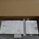 Essentra Home Toothbrush Holder with Lid, Elegant White Marble Bathroom Toothbrush & Toothpaste Organizer  Blanc Collection