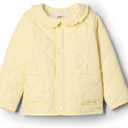 Amazon Essentials x Sofia Grainge Toddler and Baby Girls' Midweight Quilted Field Jacket with Ruffle 12M