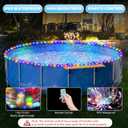 Sumapner 55ft Solar Pool Lights for Above Ground Pools, 150 LEDs Remote IP65 Waterproof Rope Lights, 8 Color Modes, Swimming Frame Pool Decor Accessories for Outdoor Outside Trampoline Camping