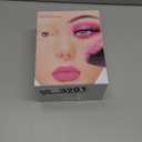 Makeup Practice Face, Makeup Mannequin Face with Makeup Practice Face Board, 5D Silicone Full Face Practice Eyelash Eye Shadow, for Emerging Makeup Artist, Beginners, Girl's Gift (White)