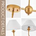 Modern Linear Chandeliers for Dining Room, Gold Island Light Fixtures with Off-White Fabric Shade, Rustic Linear Pendant Light for Kitchen