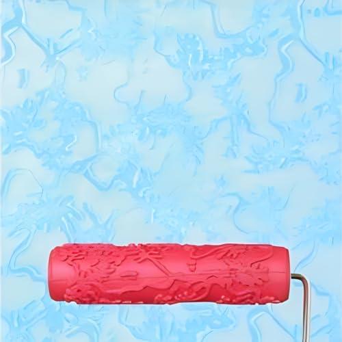 7"DIY Patterned Paint Roller | Decorative Art Texture Roller | Embossing Texture Rubber Roller Painting Supplies | Pattern Art Texture Tools for Household Wall Painting (BK069R) 7"DIY Patterned Paint Roller | Decorative Art Texture Roller | Embossing Texture Rubber Roller Painting Supplies | Pattern Art Texture Tools for Household Wall Painting (BK069R)