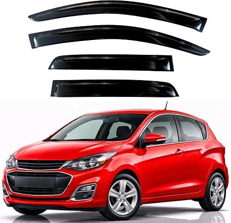 New KPY Window Visor Compatible with Chevrolet Spark 2016-2022,Rain Guard Window Vent Detectors Tabe-On Style 2016,2017,2018,2019,2020,2021,2022