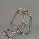 uxcell Metal Purse Frame 4Pcs, 7.1" Rectangle Lock Frame Kiss Lock Clasp Bag Frame Hardware Replacements for DIY Purse Handle Bag Making Sewing Craft Carpet