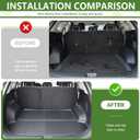 Cargo Liners for 2023-2026 Kia Sportage with Subwoofer, Trunk Mat with Seat Back Cover Accessories All Weather Rear Cargo Mat Backrest Protector(Only for SX X-Pro Models)