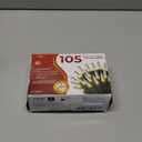 Clear Warm White Christmas Tree Lights - 20 ft String of 105 Incandescent Mini Bulbs Multifunctional Lighting Modes, for Decorative, Bedroom, Outdoor, Xmas Twinkle Lights with Green Wire Total 21.6 ft